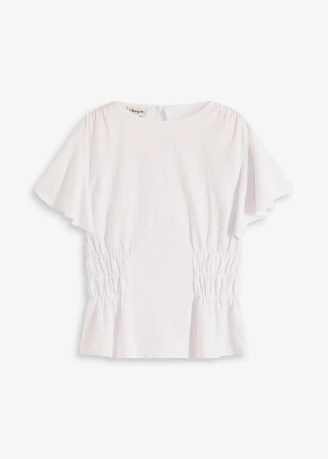 Damen bonprix Shirts & Tops|Jerseycrepe-Shirt mit Smock