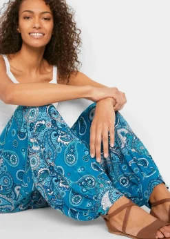 Outlet Jersey-Haremshose aus fließendem Viskose-Mix Damen Hosen|Bekleidung·Kleider
