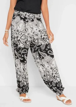 New Jersey-Haremshose aus fließendem Viskose-Mix Damen Bekleidung·Kleider|Hosen