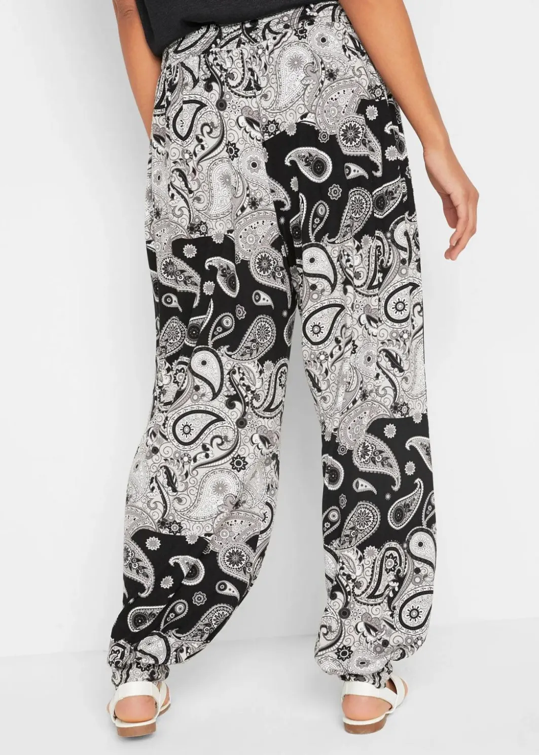 New Jersey-Haremshose aus fließendem Viskose-Mix Damen Bekleidung·Kleider|Hosen
