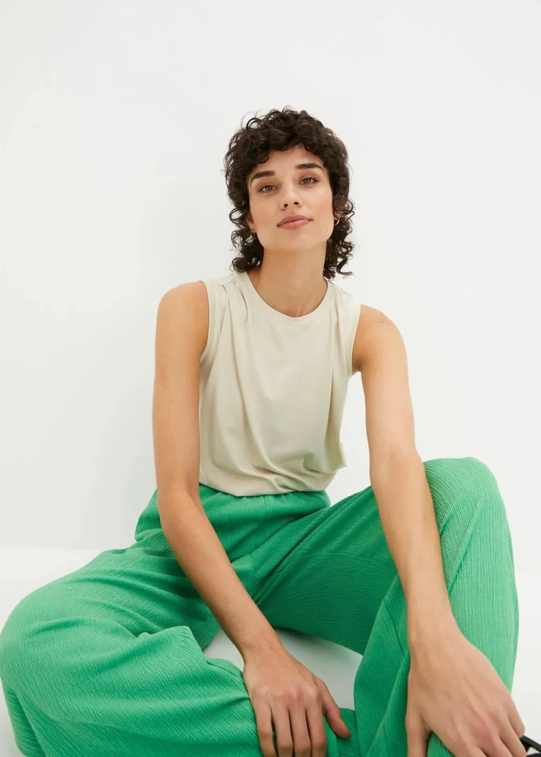 Damen bonprix Nachhaltigere Materialien|Hosen|Jersey-Hose