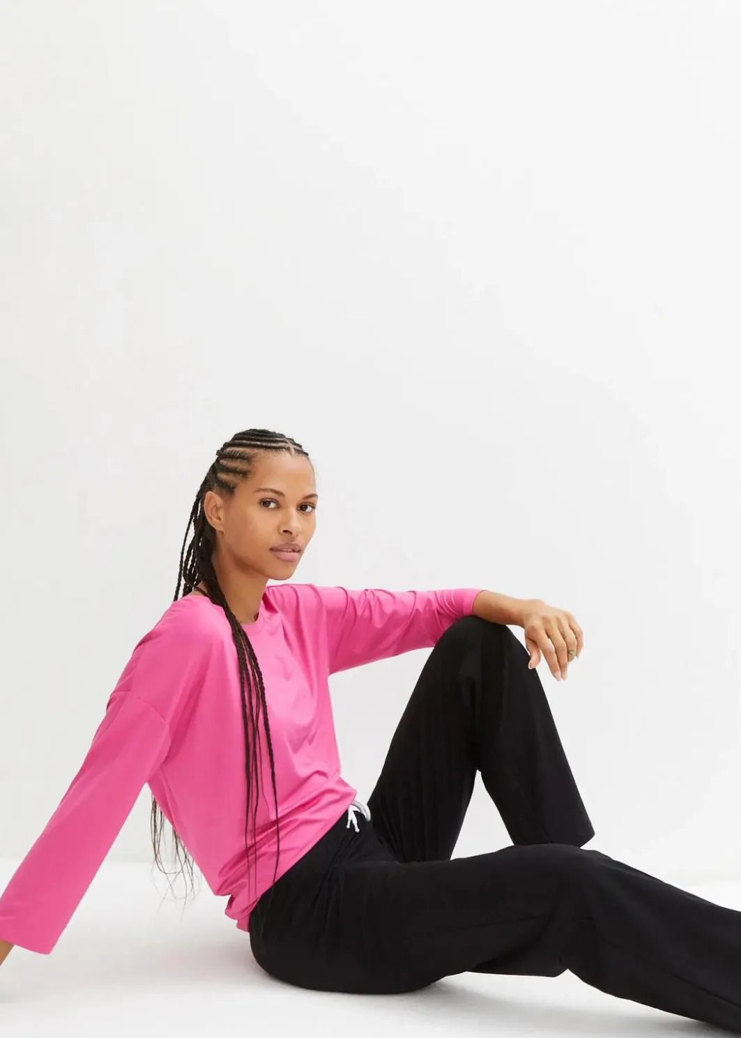 Damen bonprix Bekleidung·Röcke|Bekleidung·Kleider|Jersey-Hose aus Baumwolle mit Stretch