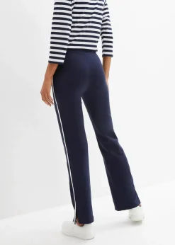 Damen bonprix Hosen|Basics|Jersey-Hose aus Baumwolle mit Stretch