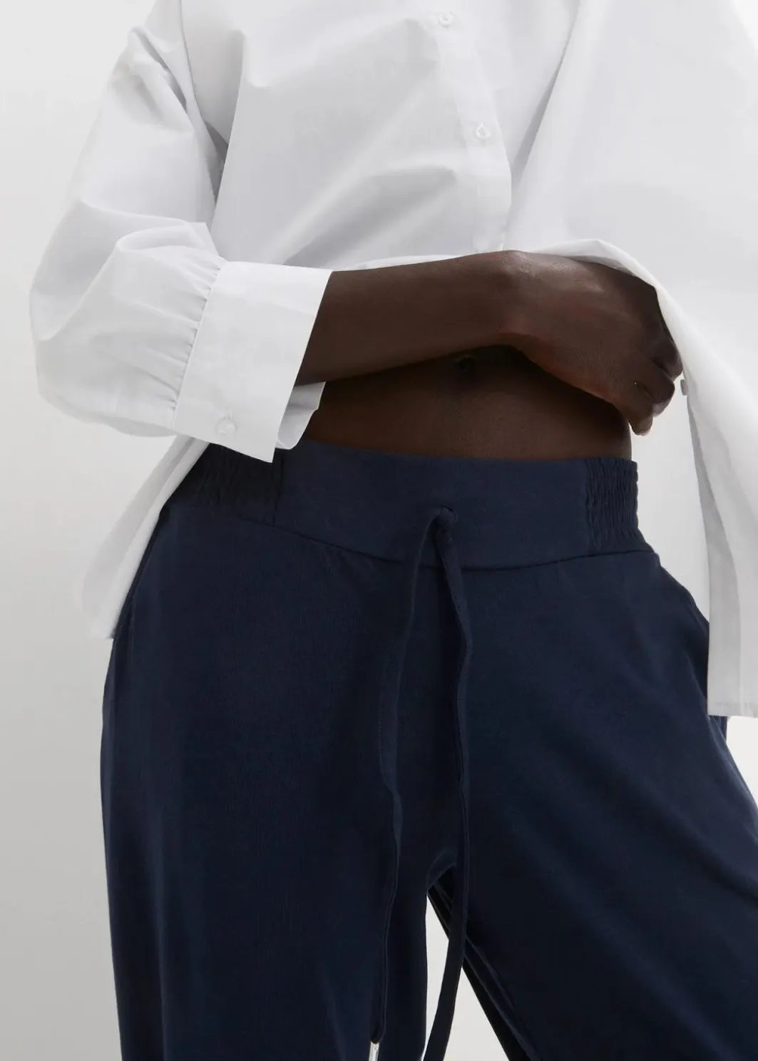 Damen bonprix Hosen|Bekleidung·Kleider|Jersey-Hose aus Baumwoll-Mix