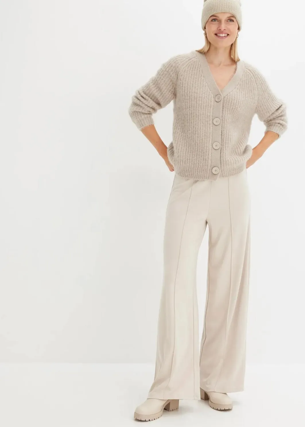 Jersey-Hose aus bequemen Punto di Roma Damen Hosen|Sweat
