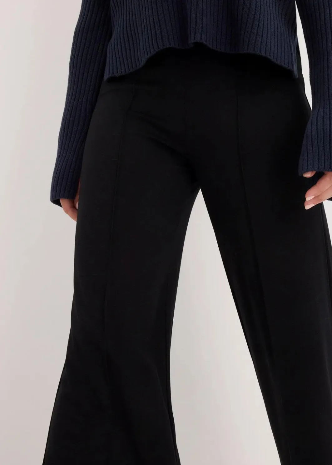 Damen bonprix Bekleidung·Blusen & Tuniken|Bekleidung·Kleider|Jersey-Hose aus bequemen Punto di Roma