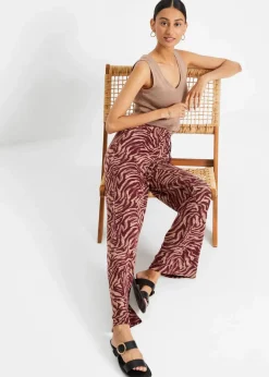 Clearance Jersey-Hose aus fließendem Viskose-Mix Damen Nachhaltigere Materialien|Hosen