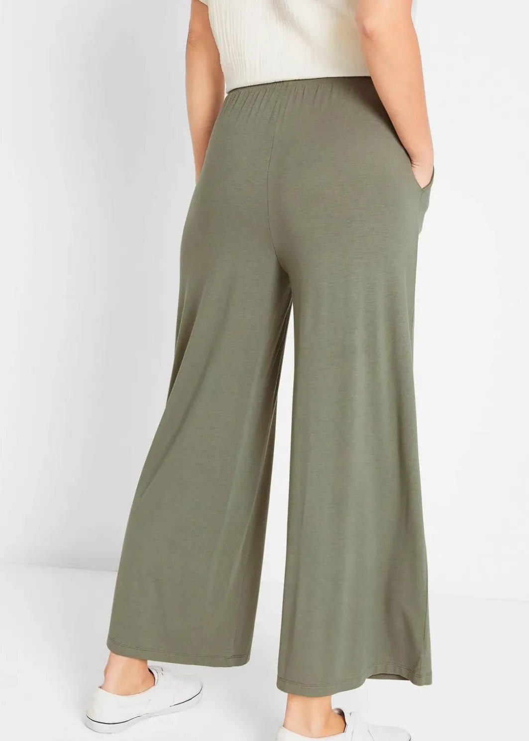 Clearance Jersey-Hose aus fließendem Viskose-Mix, 7-8-Länge Damen Hosen|Nachhaltigere Materialien