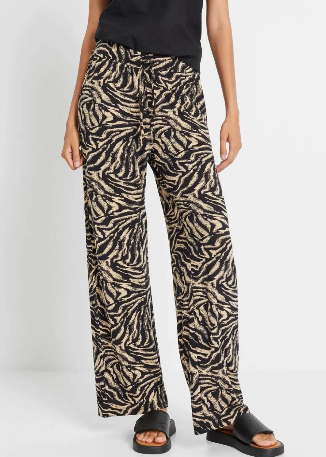 Hot Jersey-Hose aus fließendem Viskose-Mix Damen Bekleidung·Kleider|Hosen
