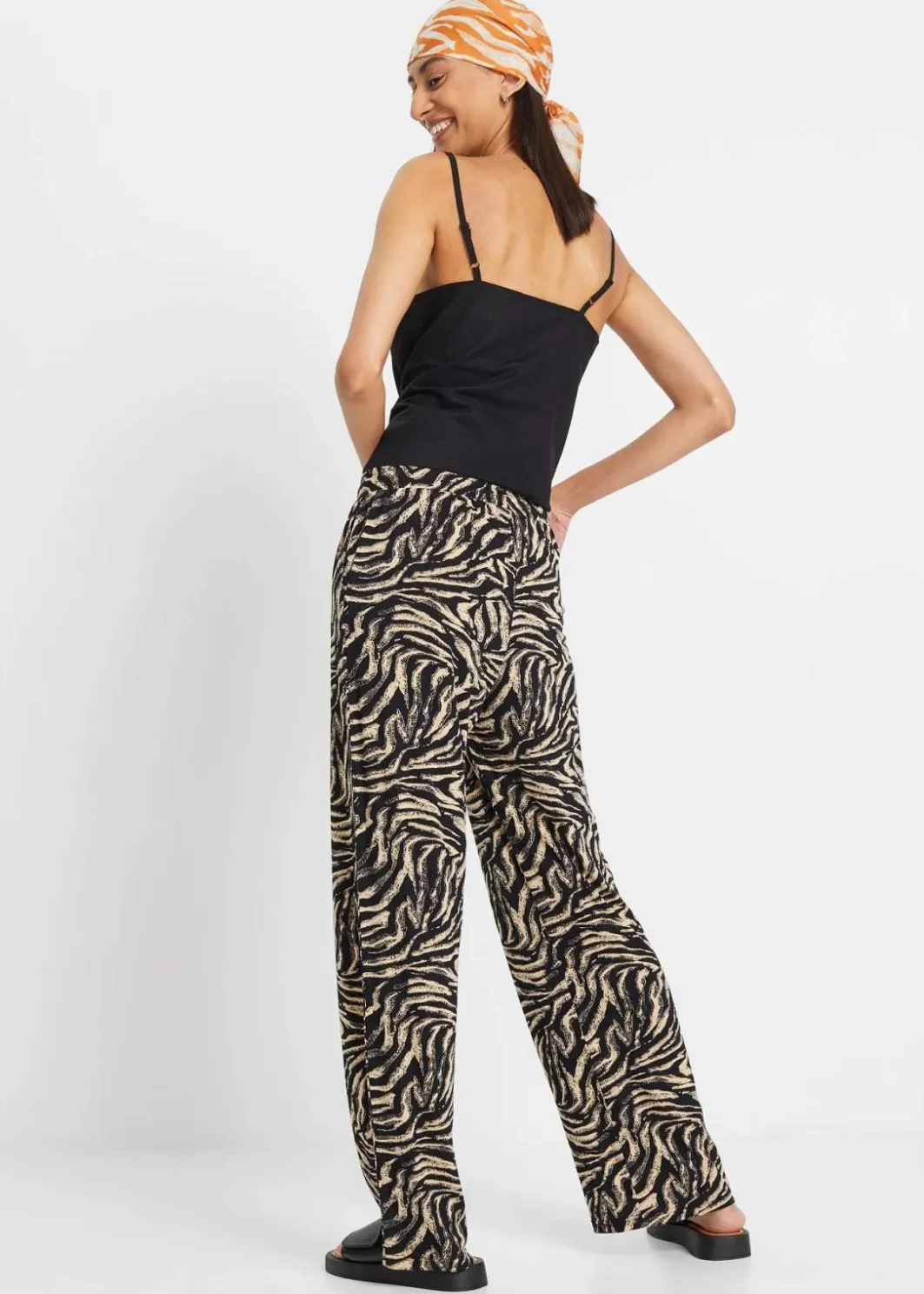 Hot Jersey-Hose aus fließendem Viskose-Mix Damen Bekleidung·Kleider|Hosen