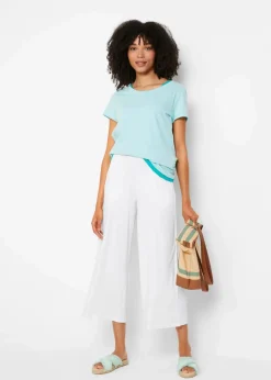 Sale Jersey-Hose aus fließendem Viskose-Mix, 7-8-Länge Damen Bekleidung·Kleider|Nachhaltigere Materialien