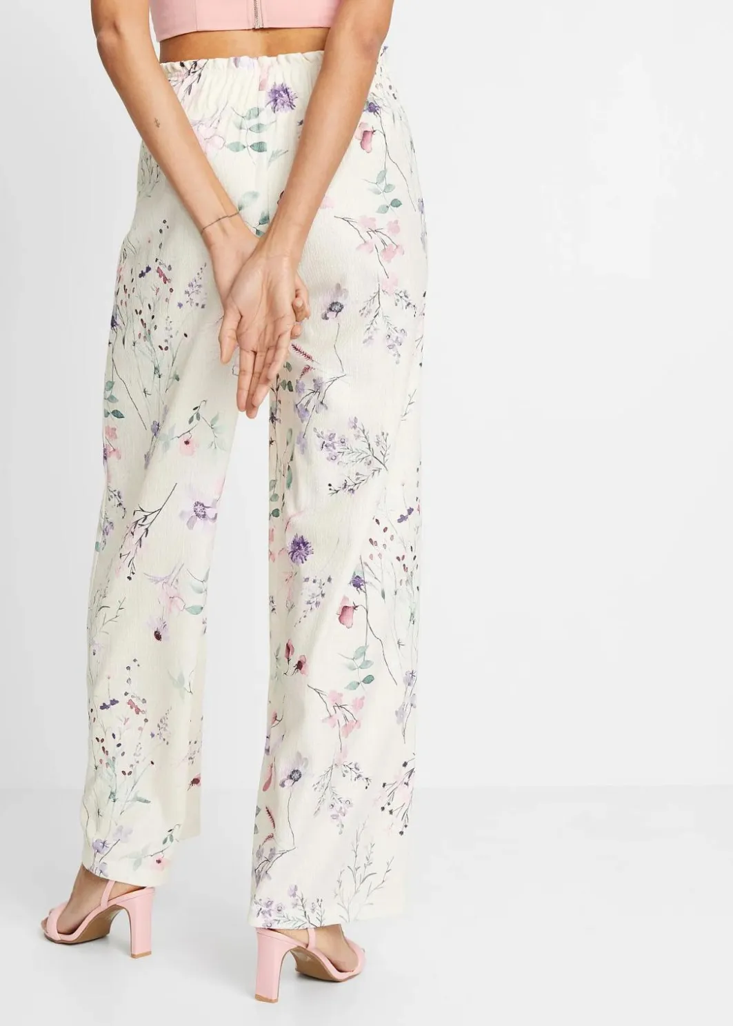 Hot Jersey-Hose aus luftigem Crêpe Damen Bekleidung·Kleider|Hosen
