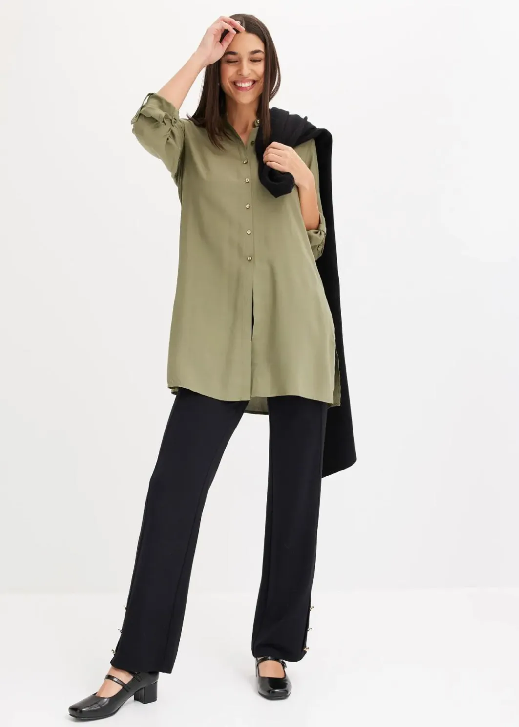 Online Jersey-Hose aus Punto di Roma Damen Hosen|Bekleidung·Kleider