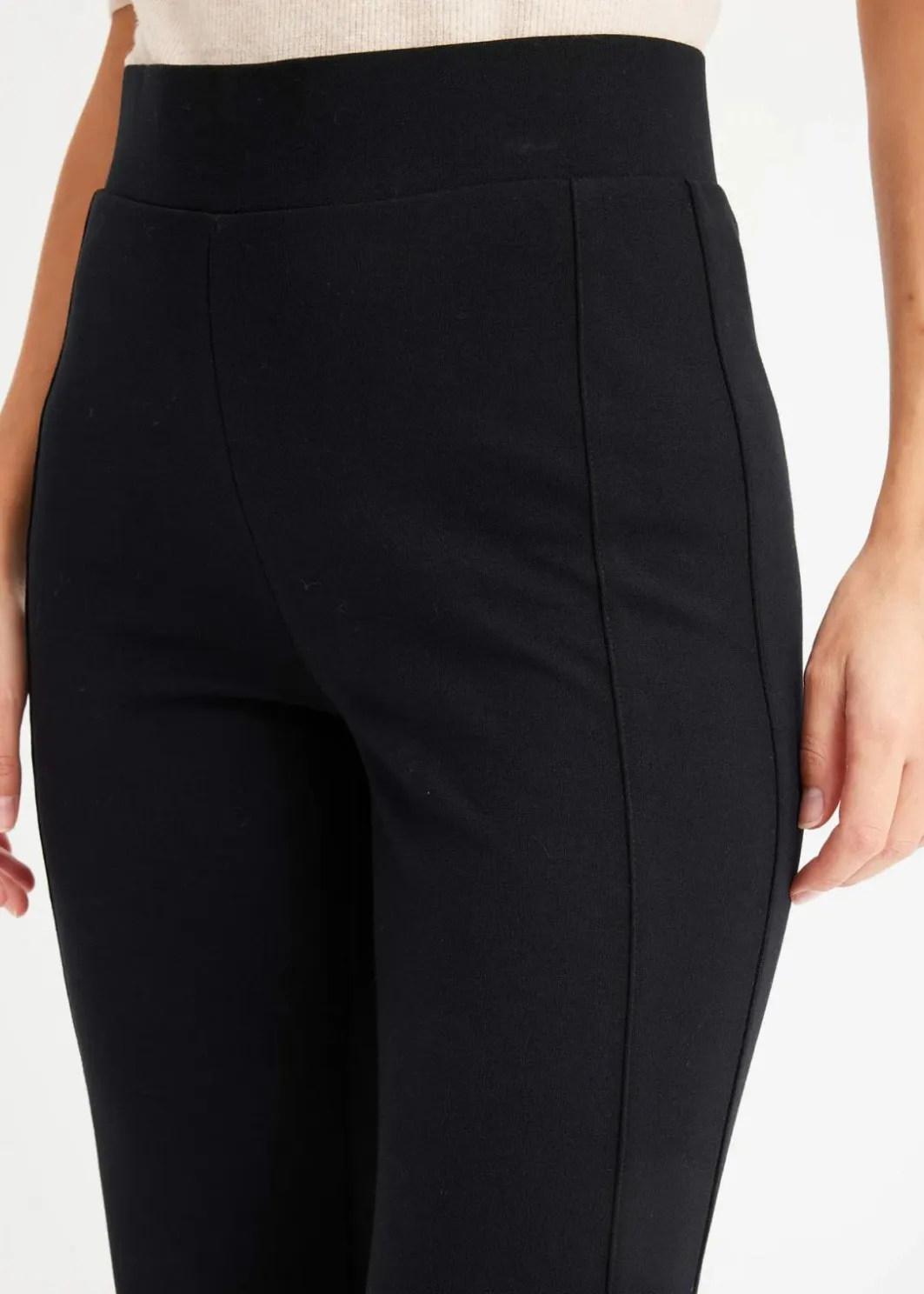 Online Jersey-Hose aus Punto di Roma Damen Hosen|Bekleidung·Kleider