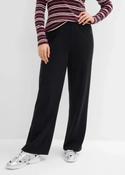 Damen bonprix Bekleidung·Kleider|Hosen|Jersey-Hose aus Rippe (2er Pack)
