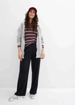 Damen bonprix Bekleidung·Kleider|Hosen|Jersey-Hose aus Rippe (2er Pack)
