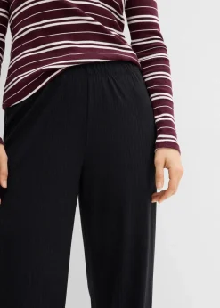 Damen bonprix Bekleidung·Kleider|Hosen|Jersey-Hose aus Rippe (2er Pack)