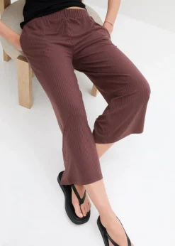 Clearance Jersey-Hose aus Rippe mit Bequembund Damen Hosen|Bekleidung·Kleider