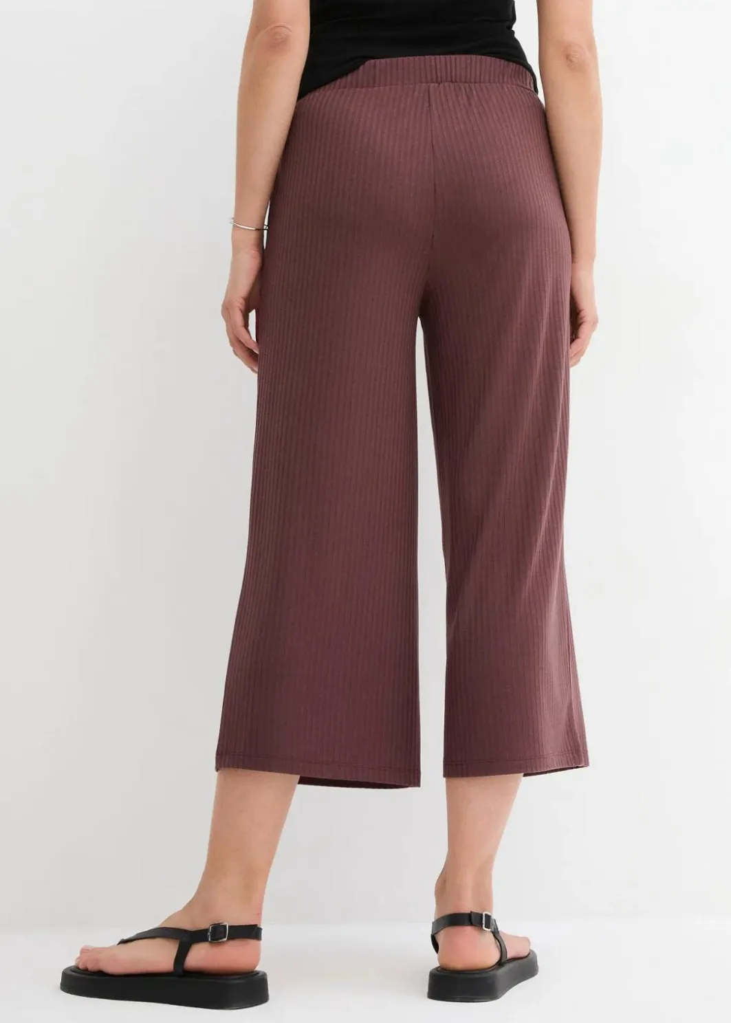 Clearance Jersey-Hose aus Rippe mit Bequembund Damen Hosen|Bekleidung·Kleider