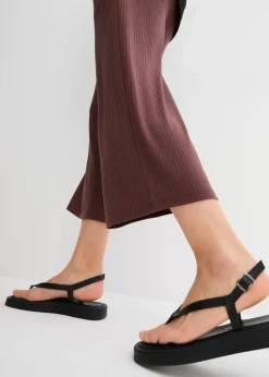 Clearance Jersey-Hose aus Rippe mit Bequembund Damen Hosen|Bekleidung·Kleider