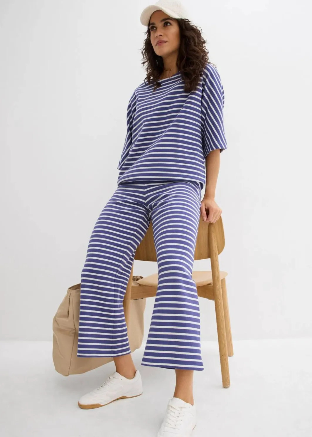 Jersey-Hose aus strukturierter Baumwolle Damen Hosen|Bekleidung·Kleider