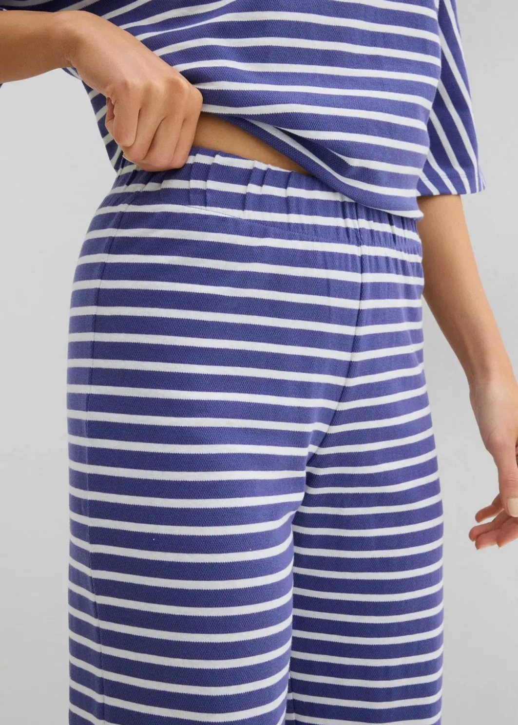 Jersey-Hose aus strukturierter Baumwolle Damen Hosen|Bekleidung·Kleider