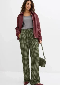 Damen bonprix Bekleidung·Kleider|Hosen|Jersey-Hose aus strukturiertem Crêpe