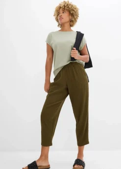 Best Jersey-Hose aus Strukturmaterial Damen Hosen|Bekleidung·Kleider