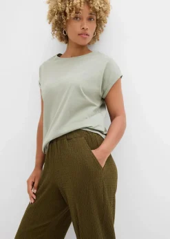 Best Jersey-Hose aus Strukturmaterial Damen Hosen|Bekleidung·Kleider