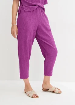Damen bonprix Hosen|Bekleidung·Kleider|Jersey-Hose aus Strukturmaterial