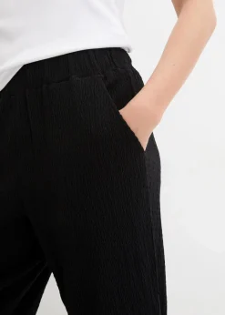 Damen bonprix Bekleidung·Kleider|Hosen|Jersey-Hose aus Strukturmaterial