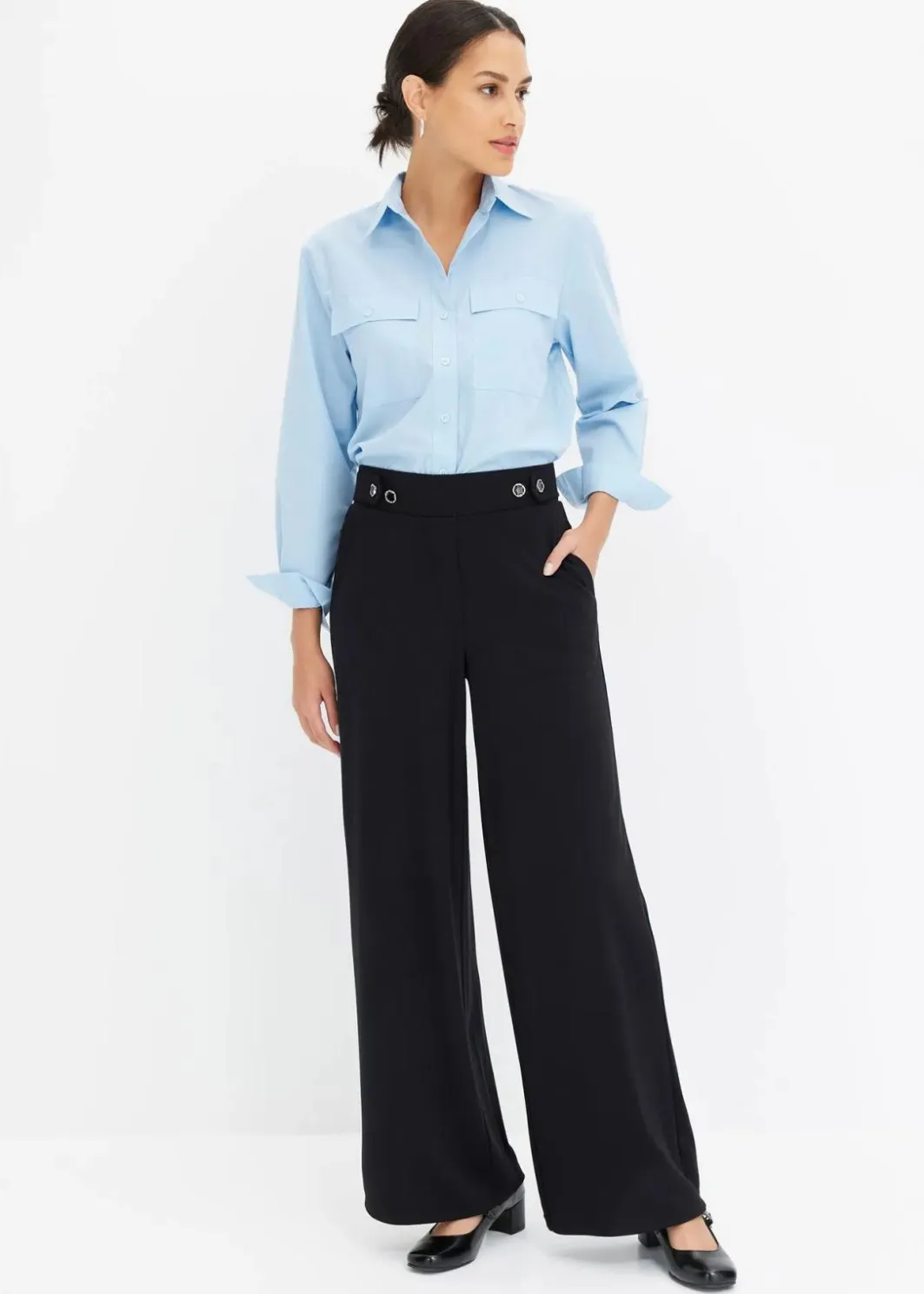 Best Jersey-Hose mit dekorativem Riegel Damen Hosen|Bekleidung·Kleider