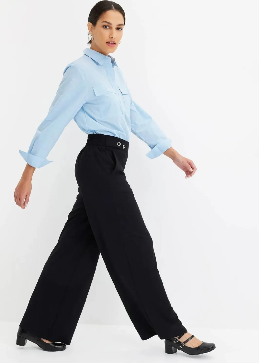 Best Jersey-Hose mit dekorativem Riegel Damen Hosen|Bekleidung·Kleider