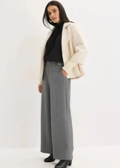 Clearance Jersey-Hose mit dekorativem Riegel Damen Bekleidung·Kleider|Hosen