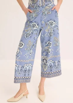 Hot Jersey-Hose mit Paisleydruck Damen Hosen
