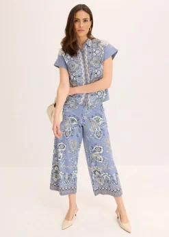 Hot Jersey-Hose mit Paisleydruck Damen Hosen