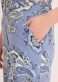 Hot Jersey-Hose mit Paisleydruck Damen Hosen