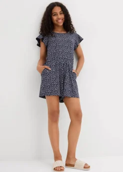 Kinder bonprix Mädchen 9-16 Jahre·Kleider & Jumpsuits|Mädchen 2-8 Jahre·Nachhaltigere Materialien|Jersey-Jumpsuit aus elastischem Bio-Baumwoll-Mix