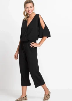 Discount Jersey-Jumpsuit aus fließender Viskose Damen Bekleidung·Homewear|Jumpsuits