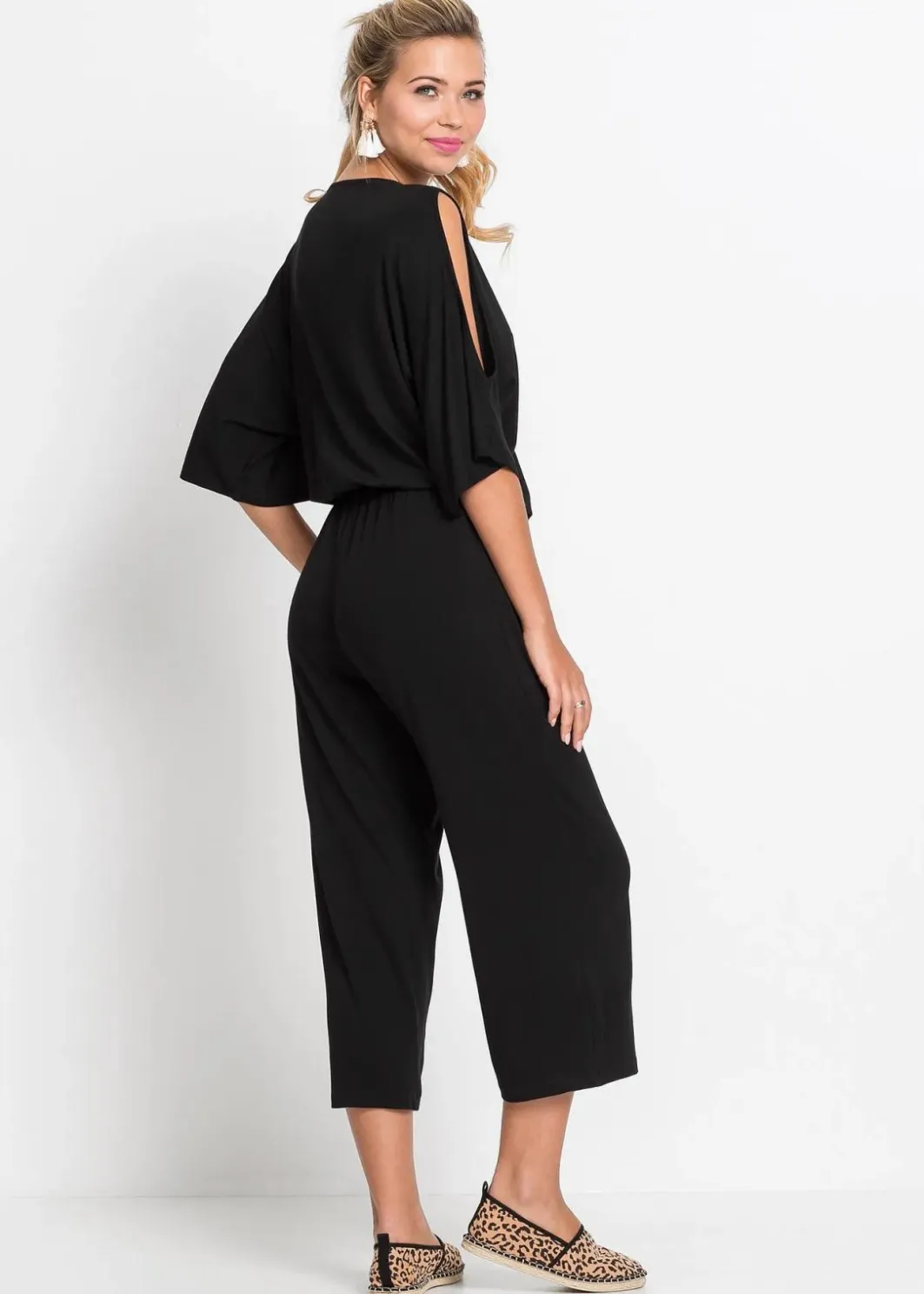 Discount Jersey-Jumpsuit aus fließender Viskose Damen Bekleidung·Homewear|Jumpsuits
