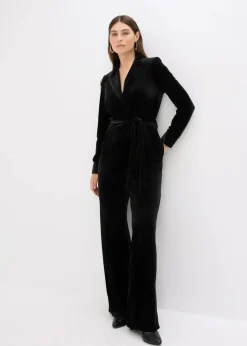 Damen bonprix Bekleidung·Homewear|Jumpsuits|Jersey-Jumpsuit aus fließendem Samt