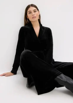 Damen bonprix Bekleidung·Homewear|Jumpsuits|Jersey-Jumpsuit aus fließendem Samt