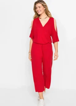 New Jersey-Jumpsuit aus fließender Viskose Damen Jumpsuits|Bekleidung·Homewear