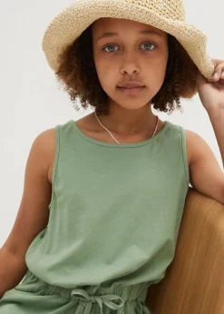 Jersey-Jumpsuit aus reiner Baumwolle Kinder Mädchen 9-16 Jahre·Kleider & Jumpsuits