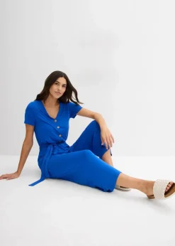 Damen bonprix Jumpsuits|Bekleidung·Homewear|Jersey-Jumpsuit aus Viskose-Mix