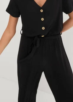 Damen bonprix Bekleidung·Homewear|Jumpsuits|Jersey-Jumpsuit aus Viskose-Mix