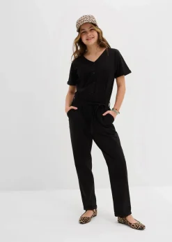 Kinder bonprix Mädchen 9-16 Jahre·Kleider & Jumpsuits|Mädchen 2-8 Jahre·Nachhaltigere Materialien|Jersey-Jumpsuit mit Bio-Baumwolle