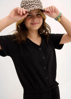 Kinder bonprix Mädchen 9-16 Jahre·Kleider & Jumpsuits|Mädchen 2-8 Jahre·Nachhaltigere Materialien|Jersey-Jumpsuit mit Bio-Baumwolle