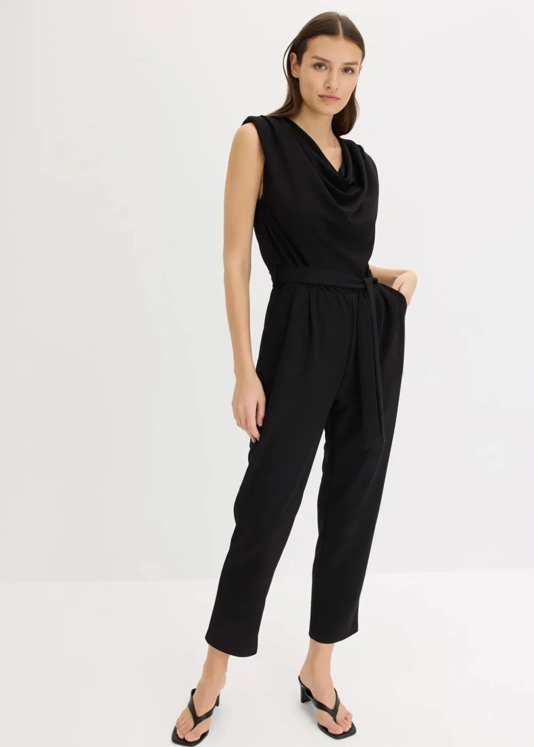 Hot Jersey-Jumpsuit mit Schulterpolster Damen Bekleidung·Homewear|Jumpsuits