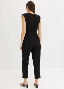Hot Jersey-Jumpsuit mit Schulterpolster Damen Bekleidung·Homewear|Jumpsuits